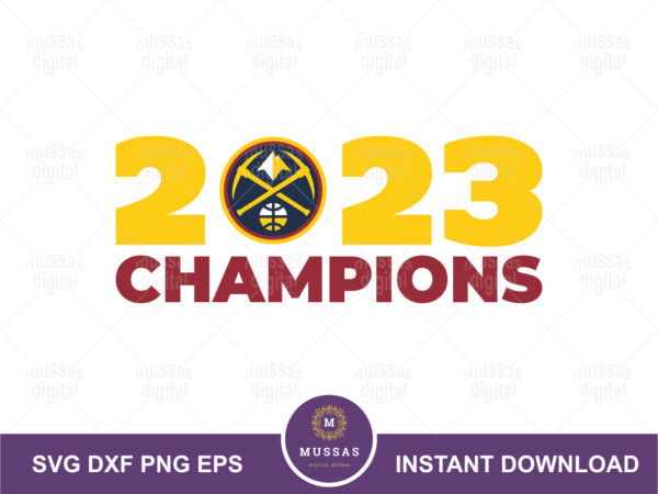 denver nuggets champions 2023 NBA SVG