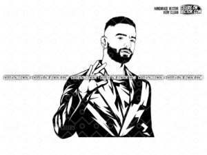 maluma svg cut file, Juan Luis Londoño Arias vector png