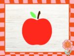 Apple SVG Cricut, clipboard crafts, clipboard design templates, clipboard vinyl decals