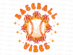 Baseball Vibes PNG Design