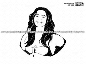 Beyonce Vector Art SVG