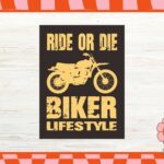 Bikers SVG Cricut, Ride or Die, Biker Lifestyle Design PNG EPS