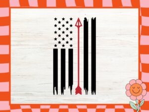 Bow Hunting Hunt SVG American Flag - Digital Clipart Bundle for Cricut and Silhouette Crafts