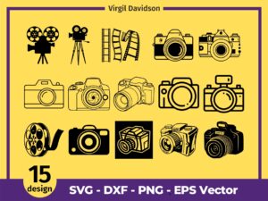 Camera Cricut, Photography SVG, Camera Vector, Photo Taking