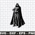 Darth Vader Star Wars Stencil Cut Files, SVG, DXF, PNG EPS