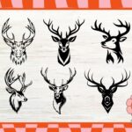 Deer Head SVG Bundle, Deer Head Cricut, Us Buck Head