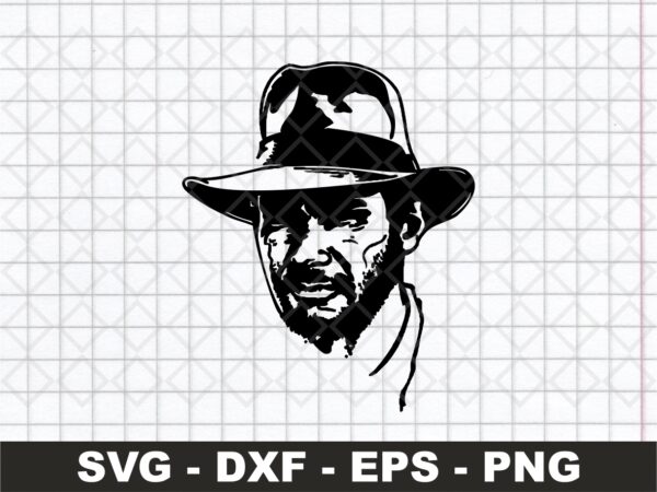 Download Harrison Ford Indian Jones SVG Vector PNG