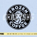 Elsa Svg Frozen Starbucks Design for Cricut file