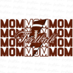 Football Mom Black PNG Design