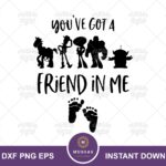 Friendship Safari SVG Join Woody and Buzz on a Toy Story Silhouette Adventure Cricut