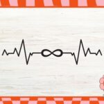 Get Captivating Heartbeat Line Infinity Symbol SVG Clipart for Your Designs