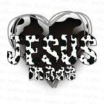 Jesus Made Heart Cowhide PNG PDF