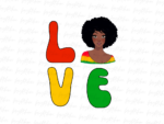 Juneteenth love png Sublimation File