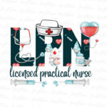 LPN licensed practical nurse png Sublimation Design