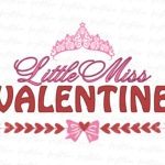 Little Miss valentine png Design