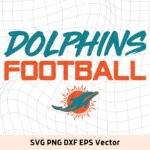 Miami Dolphins Football SVG