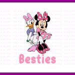 Minnie Daisy Besties SVG Cricut, Disney Best Friend PNG EPS