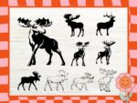 Moose SVG Images, Moose Cricut, Moose Vector, Moose Clipart