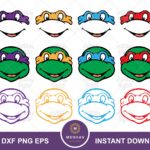 Ninja Turtles Vector Bundle, Cricut Ninja SVG