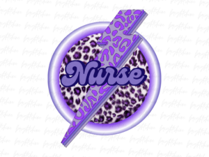 Nurse Leopard Lightning Bolt PNG