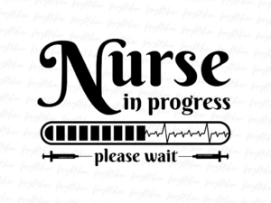 Nurse in progress please wait PNG T-Shirt Design