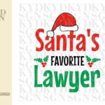 Santa's Favorite Lawyer SVG Cut File