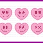 Smiley Face Heart SVG