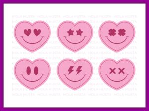 Smiley Face Heart SVG