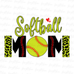 Softball mom png Sublimation Design