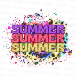 Summer colorful Tie Dye Sublimation Designs Download PNG Design