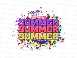 Summer colorful Tie Dye Sublimation Designs Download PNG Design