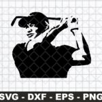 Tiger Woods SVG Cut Files Image Vector