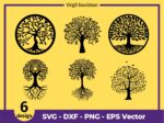 Tree of Life SVG Bundle, Tree of Life Silhouette, Celtic Tree of Life Cricut