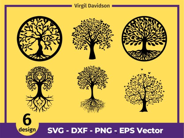 Tree of Life SVG Bundle, Tree of Life Silhouette, Celtic Tree of Life Cricut