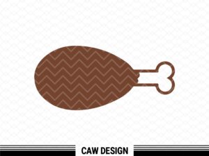 Turkey Leg Thanksgiving SVG Image Clipart