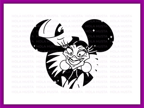 Yzma SVG Vector Image The emperors new groove disney land villains SVG outline silhouette