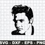 elvis svg cut file, elvis silhouette