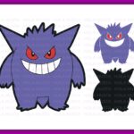 gengar pokemon character svg layered