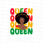 i'm a Juneteenth queen png