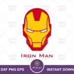 iron man face svg image vector, printable