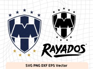 monterrey futbol svg, rayados design