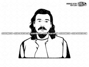 morgan wallen line art vector, SVG, PNG