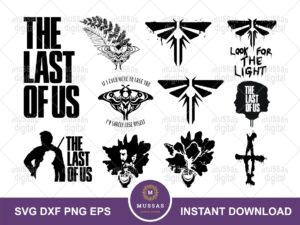 the last of us svg bundle, vector file image cricut design