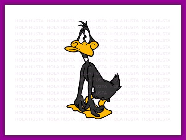 very frazzled Daffy Duck vector