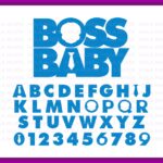 African American Boss Boy Font, Alphabet, Number SVG