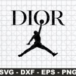 Air Dior Michel Jordan SVG, Logo vector