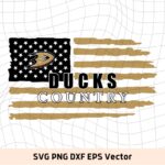 Anaheim Ducks USA Flag SVG Vector Image Download