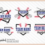 Baseball Team Name Template SVG, PNG, EPS