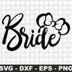 Bride Mickey Mouse SVG