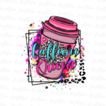 Caffeine queen png Design